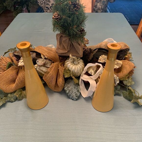 Set of 3 Opalhouse Jungalow Stoneware Candleholder.   - Picture 1 of 6